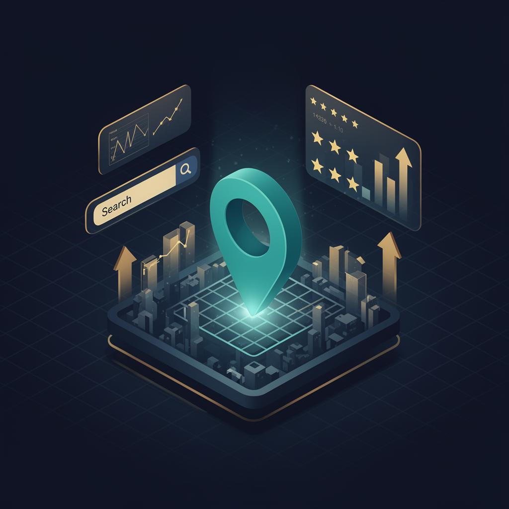 Local SEO growth illustration